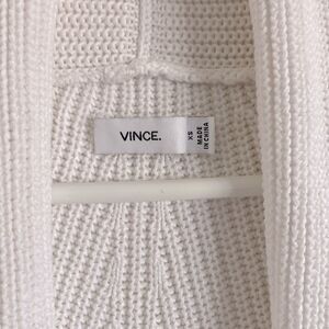 VINCE Women’s White Knitted Cardigan Size XS